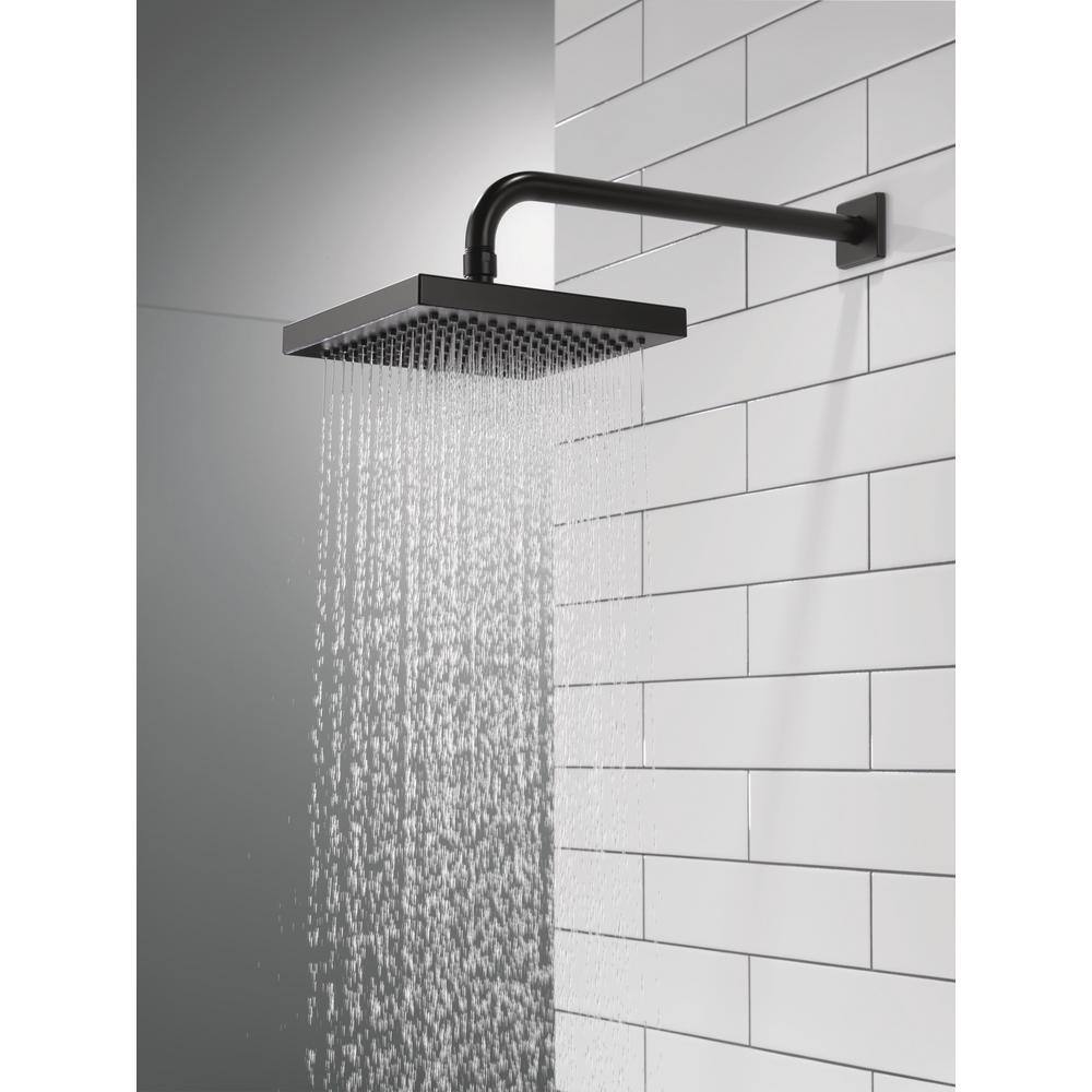 Delta 1-Spray Patterns 2.5 GPM 8 in. Wall Mount Fixed Shower Head in Matte Black RP50841BL