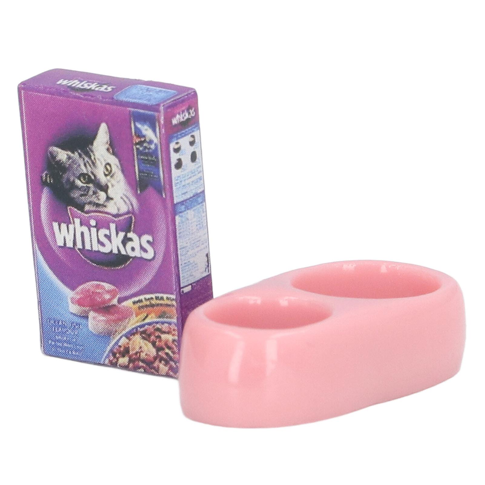 Mini Pet Food Model 1:12 Simulation Life Scene Vivid Delicate Miniature Cat Dog Food Dollhouse Accessoriescat Food
