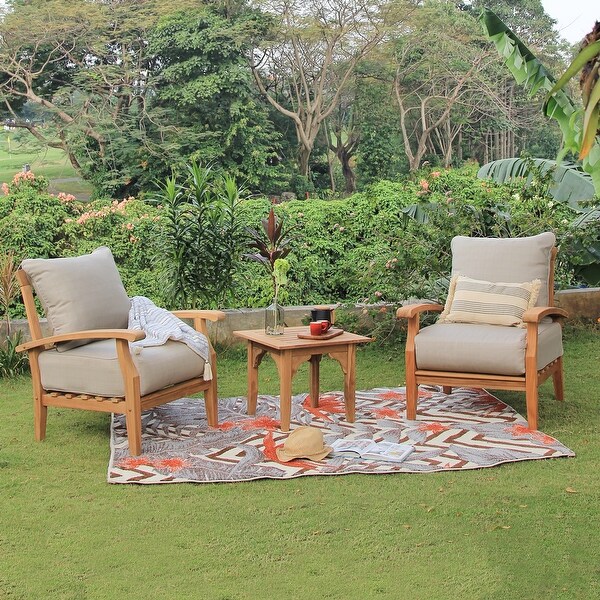 Cambridge Casual Leon 3piece Patio Chat Set with Cushions