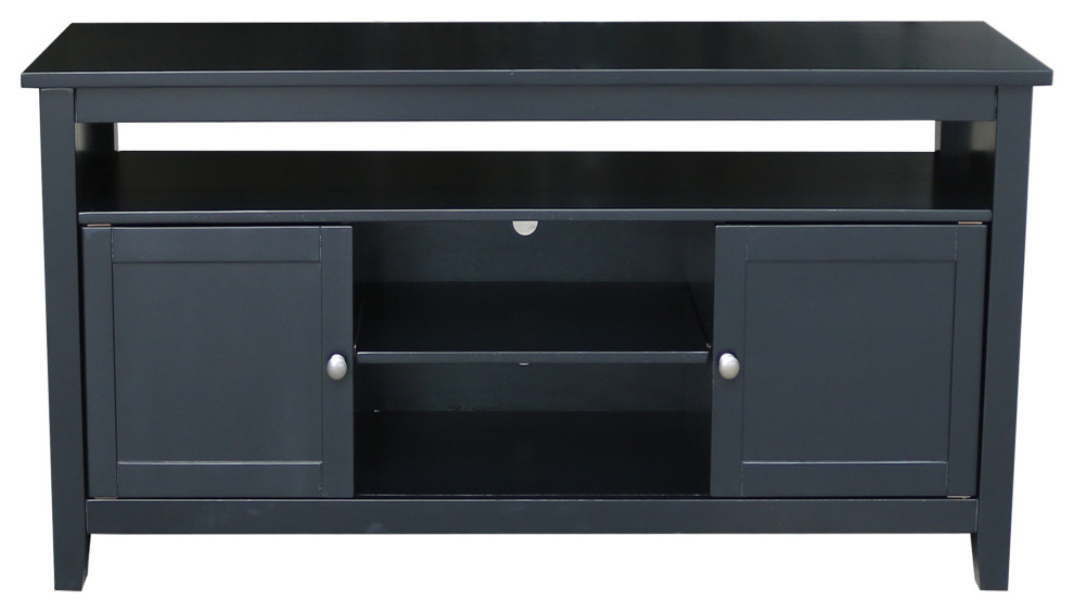 Entertainment / TV Stand with 2 Doors   Transitional   Entertainment Centers And Tv Stands   by International Concepts  Houzz