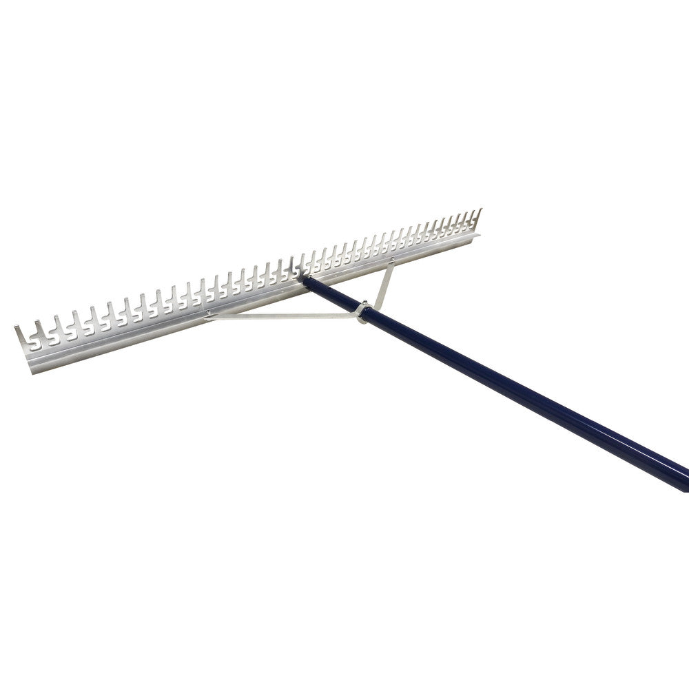 Extreme Max 3005.4236 48" Commercial-Grade Screening Rake for Beach and Lawn Care with 66" Handle