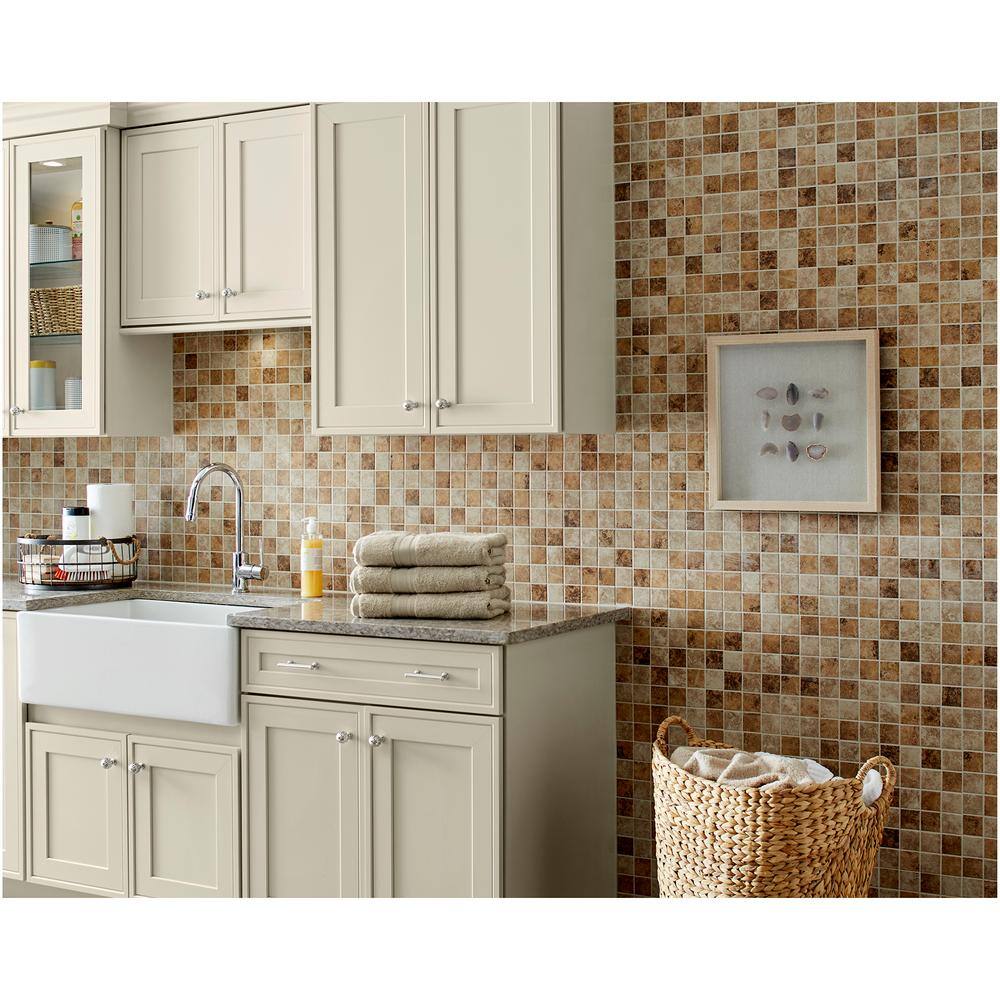 Daltile Rio Mesa Desert Sand 12 in. x 12 in. x 6 mm Ceramic Mosaic Floor and Wall Tile (1 sq. ft.Each) RM1022CC1P2