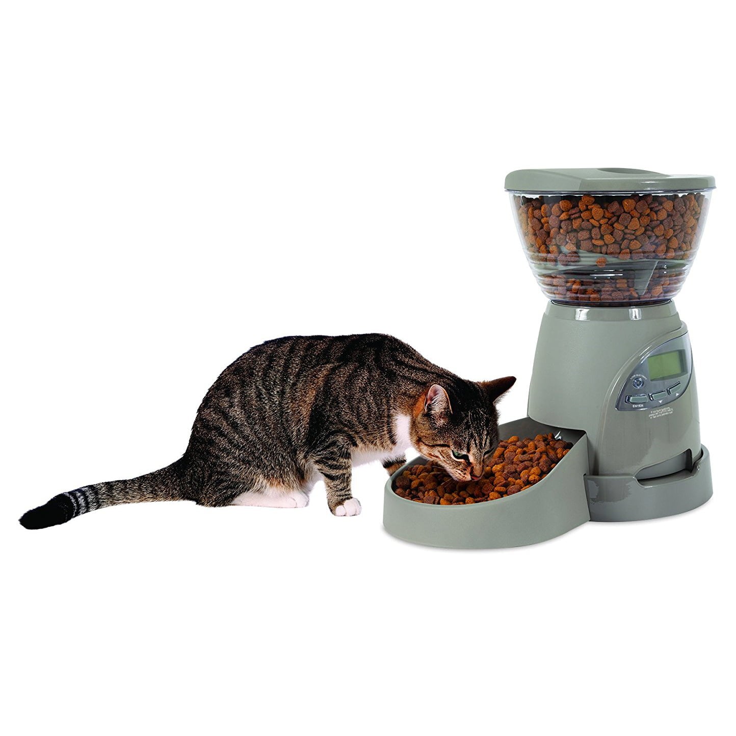 Petmate Portion Right Programmable Pet Feeder， 5 Lbs， for Dogs and Cats