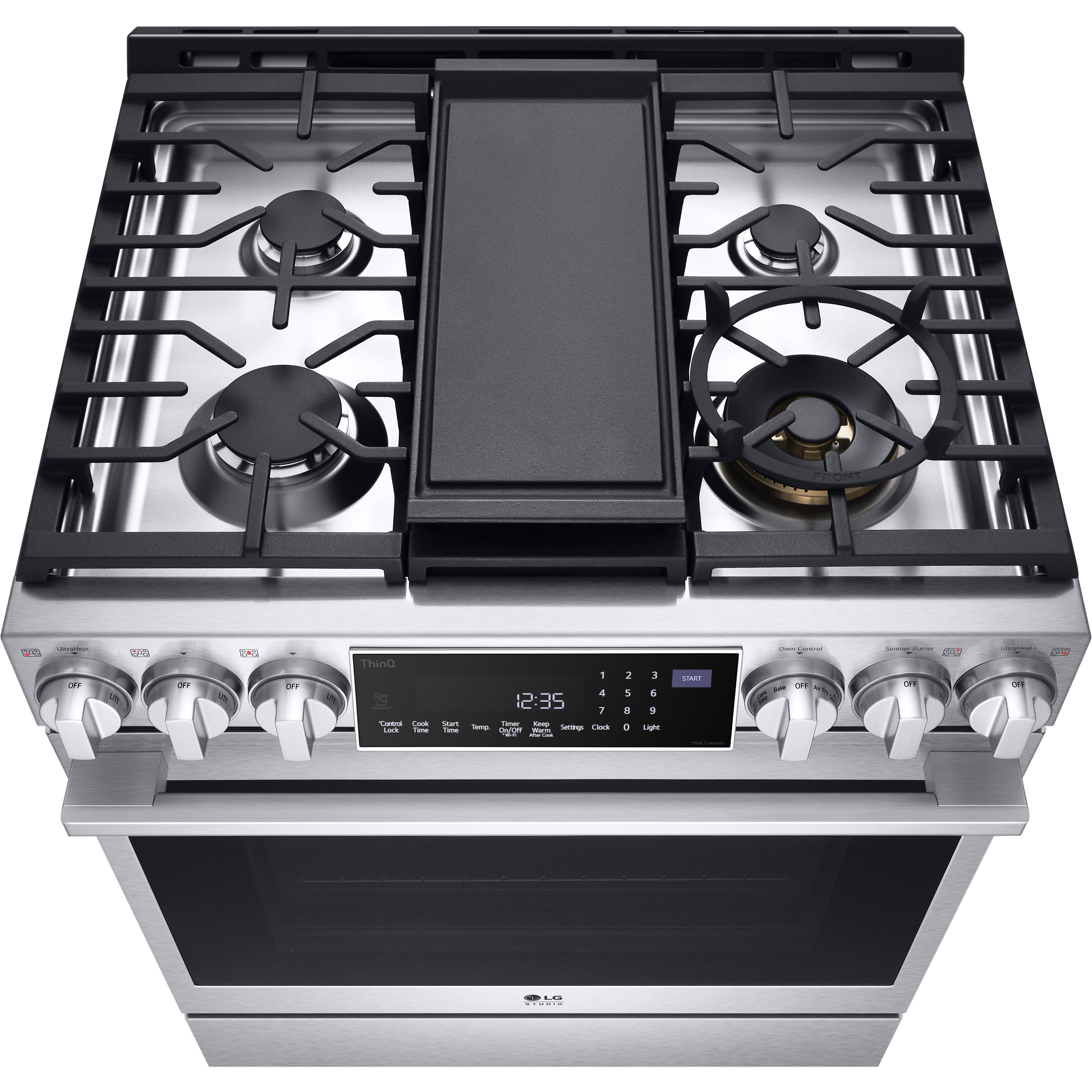 LG 30-inch Slide-in Gas Range with Convection Technology LSGS6338F