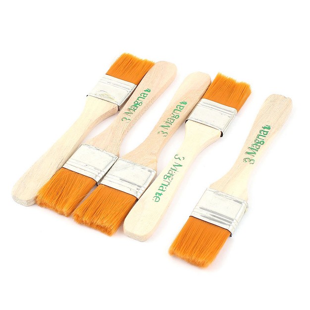 Unique Bargains Baking Bakeware Bread Cook Pastry Oil Cream Bbq Basting Brush 5 Pcs