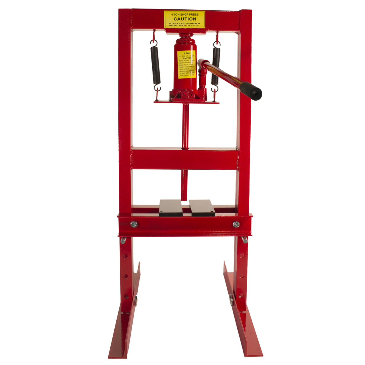 Dragway Tools 6-Ton Hydraulic Shop Press Benchtop with Plates H Frame