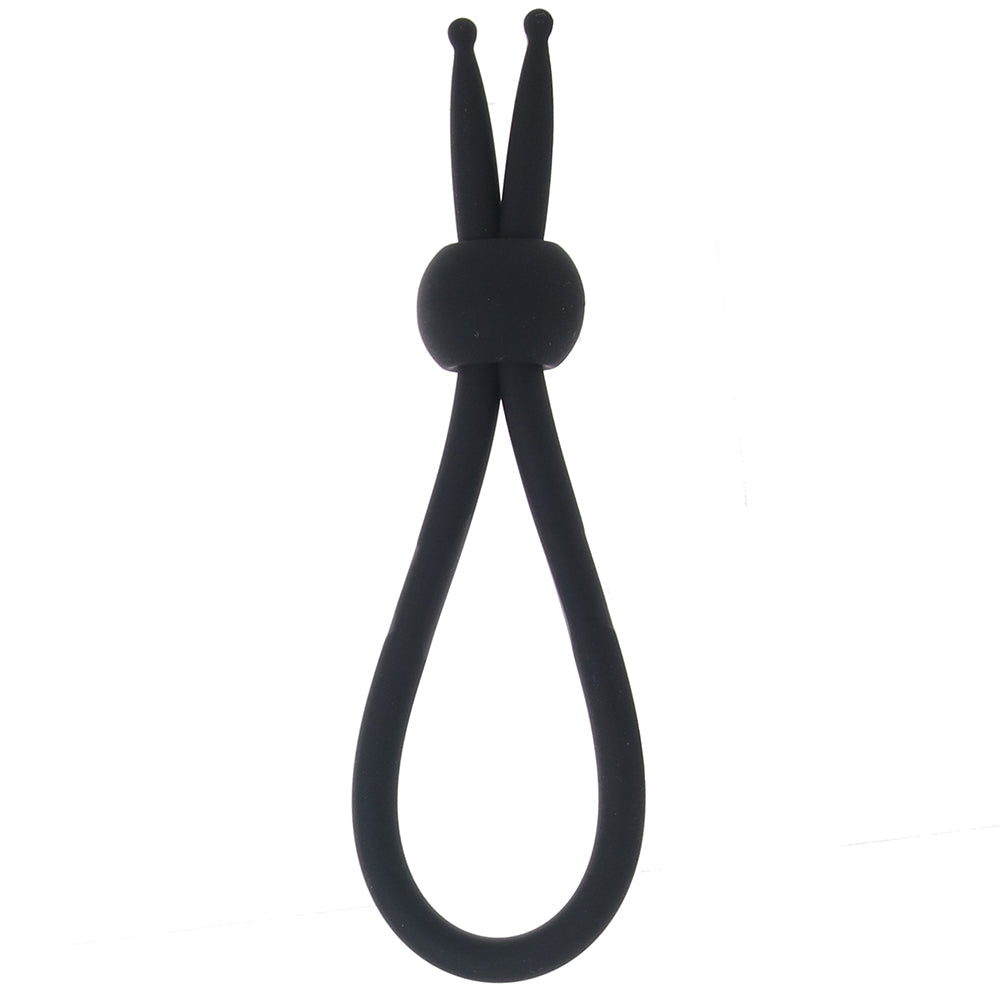 Alpha Liquid Silicone Lasso Ring in Black