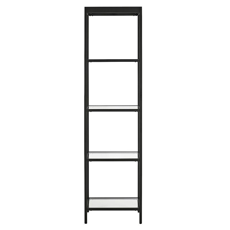 Finley and Sloane Alexis Tall Rectangular 4-Shelf Bookcase