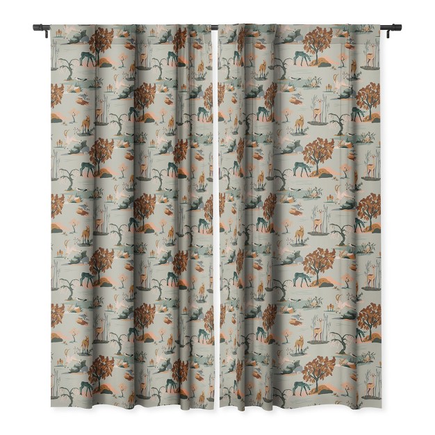 1pc Blackout Window Curtain Panel Deny Designs