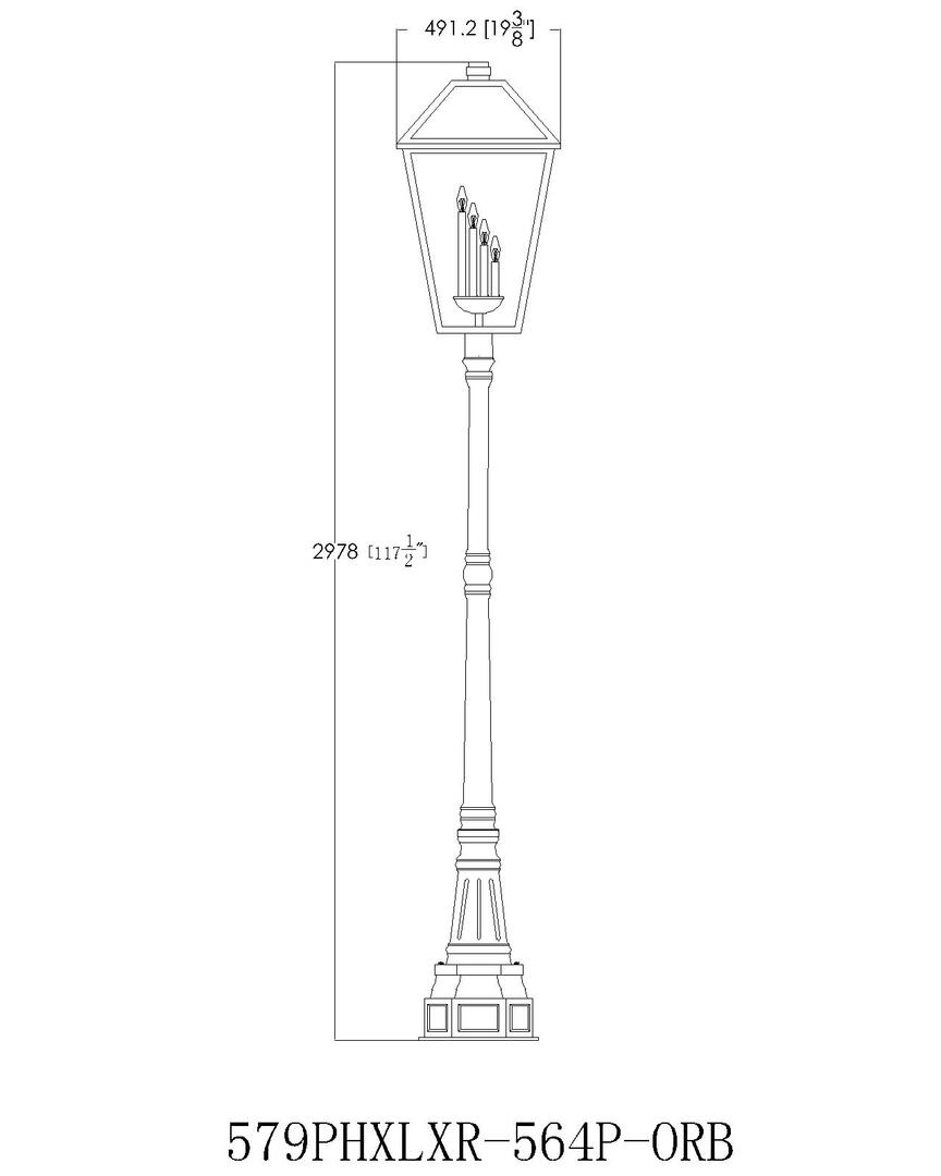 Z-Lite 579PHXLXR564PBK