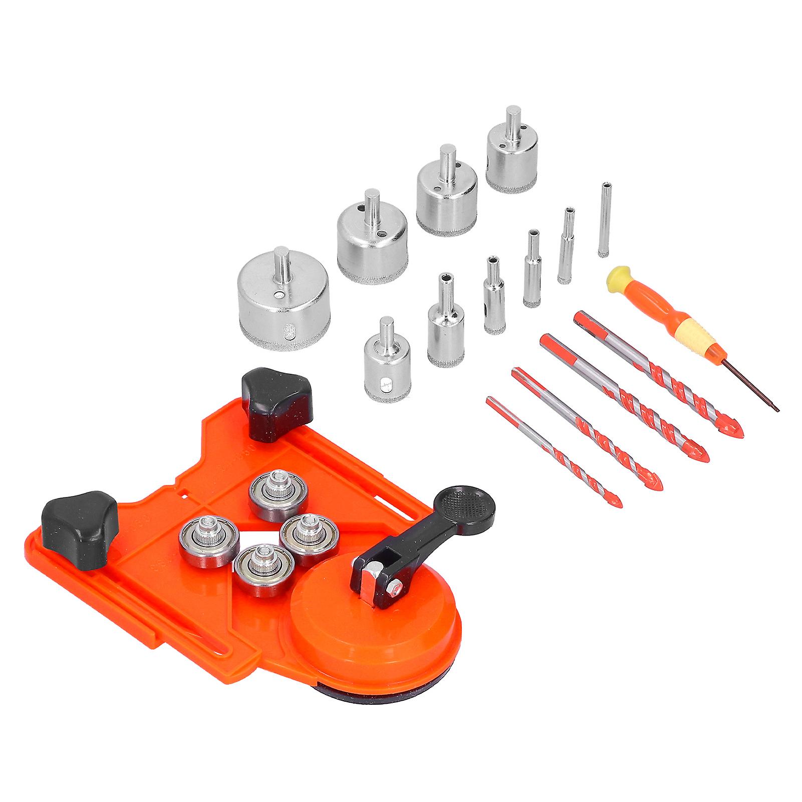 16pcs Diamond Drill Bit Hole Saw 650mm Cutter Drilling Tool Set Kit For Tile Woodorange