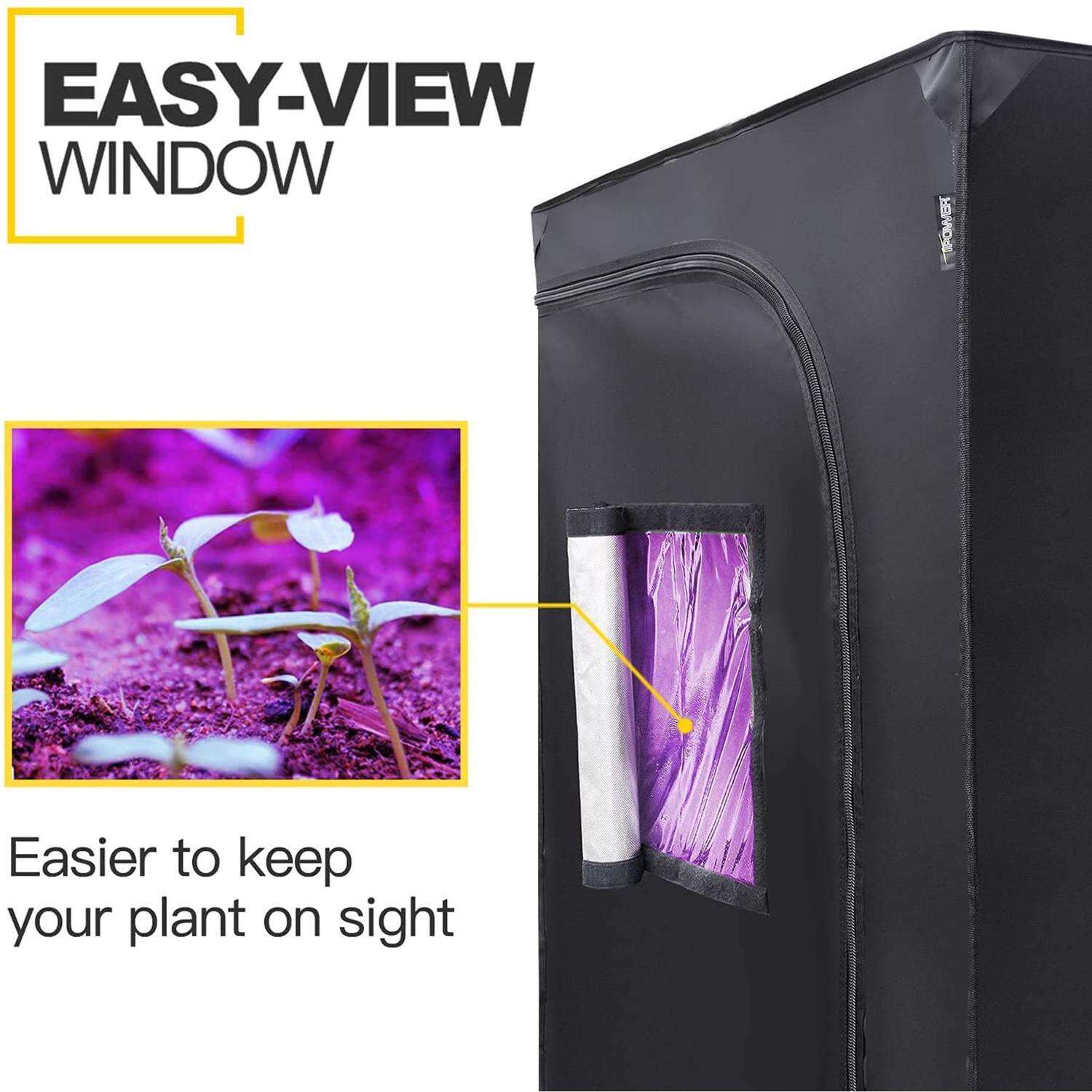 iPower Hydroponic Grow Tent 60 in. H X 48 in. W