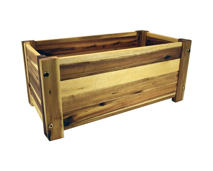 Avera Wood Rectangle Planter 19 inch AWP413180