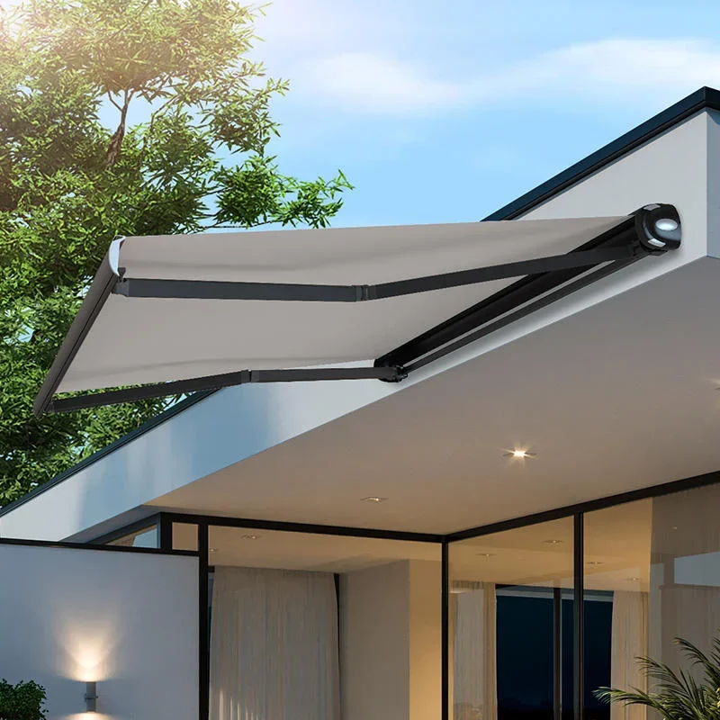 Outdoor Rainproof Folding Retractable Awning