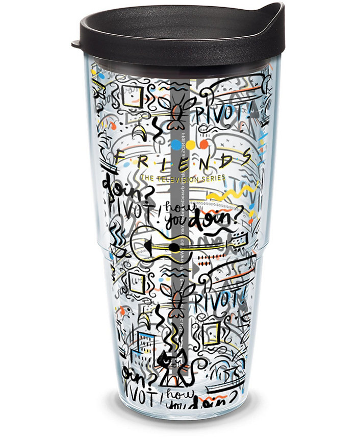 Tervis Tumbler Tervis Friends Pattern Made in USA Double Walled  Insulated Tumbler Travel Cup Keeps Drinks Cold and Hot 24oz Classic