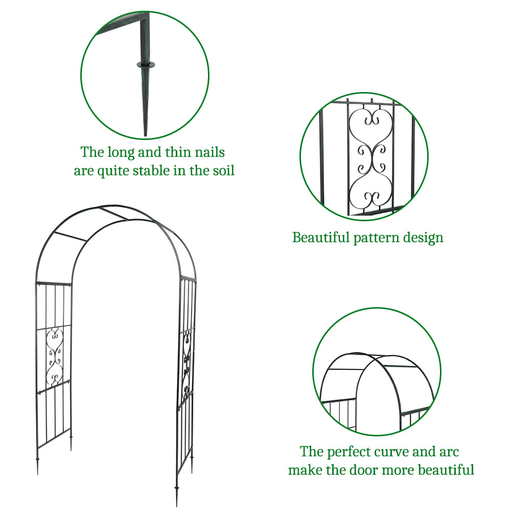 Jumppmile Arc Roof Wrought Iron Arch Plant Climbing Frame