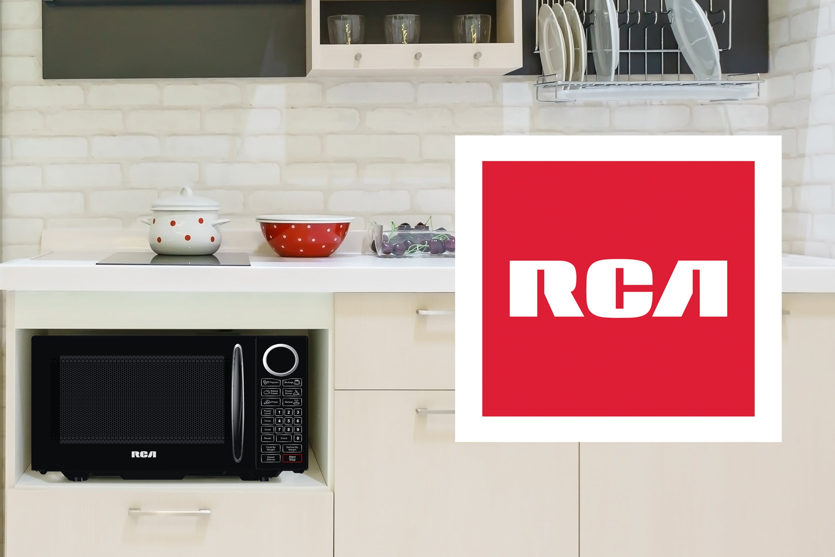 RCA 0.9 cu ft Microwave, Black