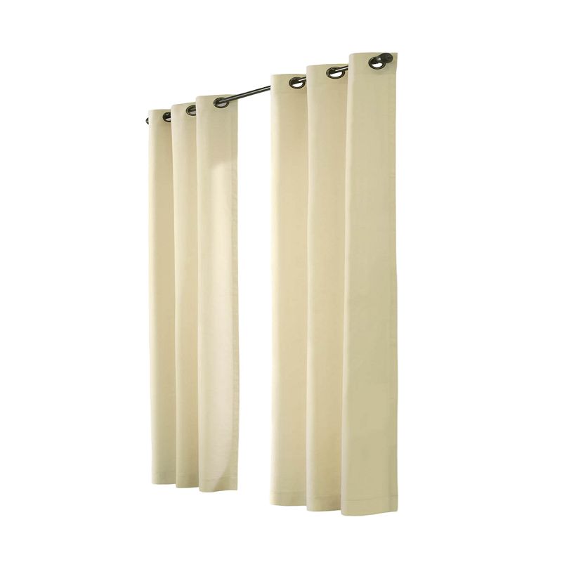 Myne Decor Weathermate Grommet Curtain Panel Pair each 40 x 72 in Natural