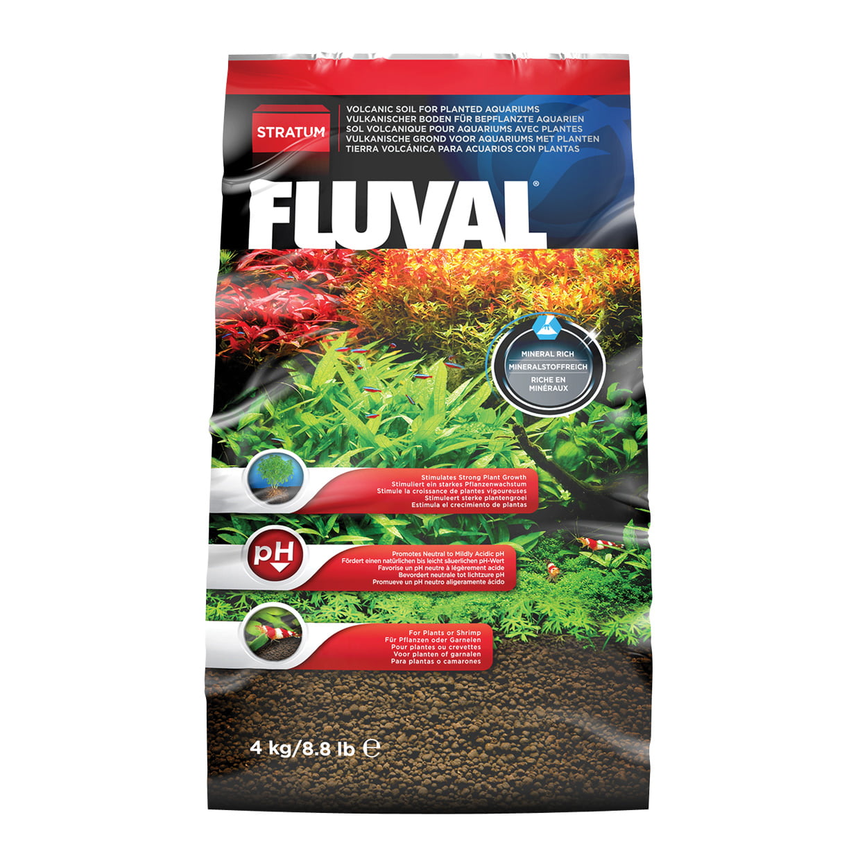 Fluval Plant and Shrimp Stratum， 8.8 Pounds