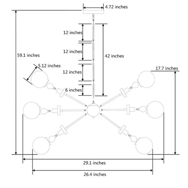 Maxax 9 - Light Sputnik Sphere Chandelier Shopping - The Best Deals on Chandeliers