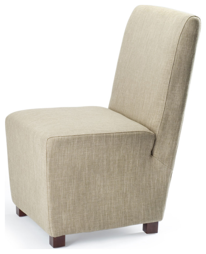 Cohyn 22 quotFabric Side Chair Nickel Nail Heads  Set of 2  Bark   Transitional   Dining Chairs   by Rustic Home Furniture Deco  Houzz