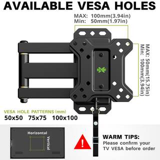 USX MOUNT RV Mount fits for 10 in. to 26 in. LEDFlat Screen TVs RVs Exquisite and Lockable HMS008