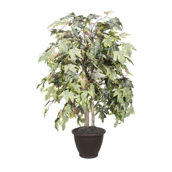 Vickerman TBU1740 RB 4' Frosted Maple Bush in Plas...