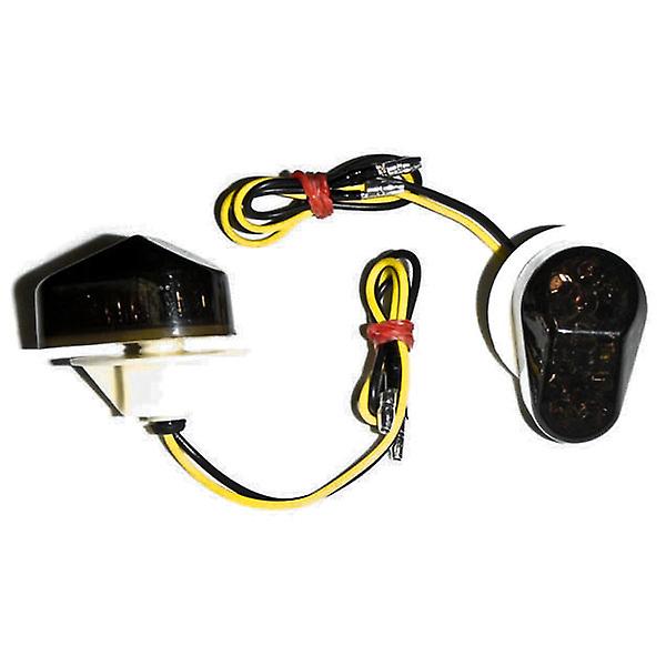 Flush Mount LED Turn Signals Indicators Smoke Lens Compatible with 02-05 Yamaha YZF R1 YZF-R1