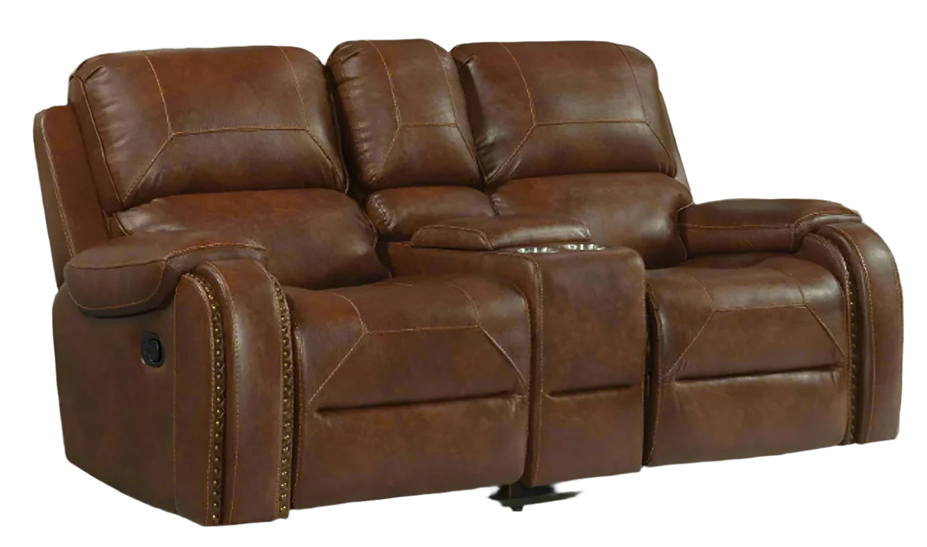 Garrison Double Glider Reclining Loveseat with center console