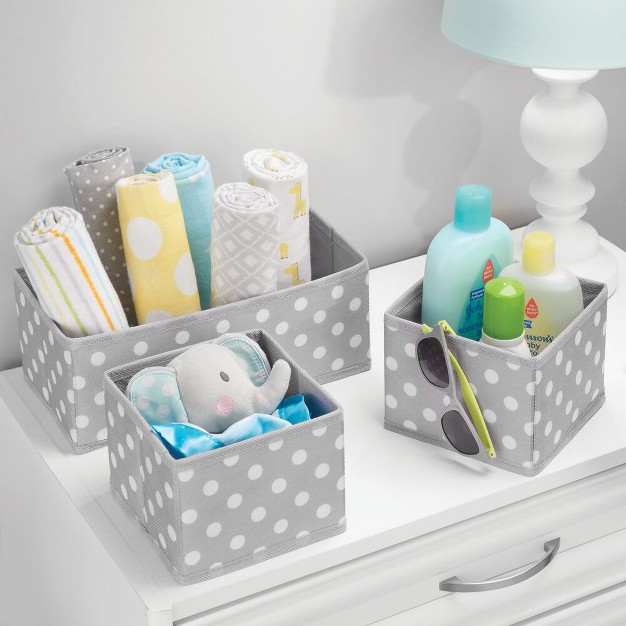 Mdesign Fabric Baby Nursery Organizers Set Of 6