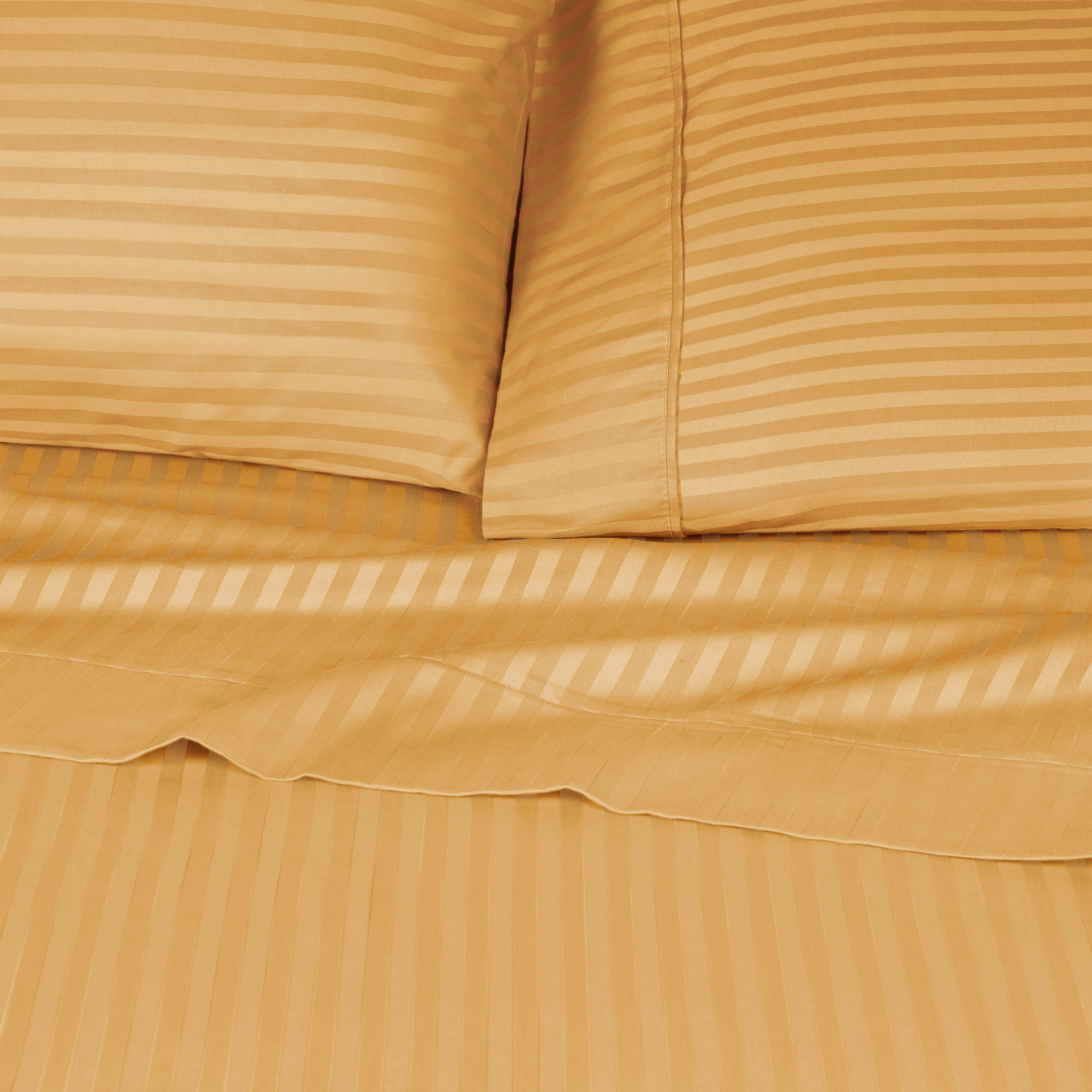 Superior 400 Thread Count Egyptian Cotton Sheet Set， Gold， California King