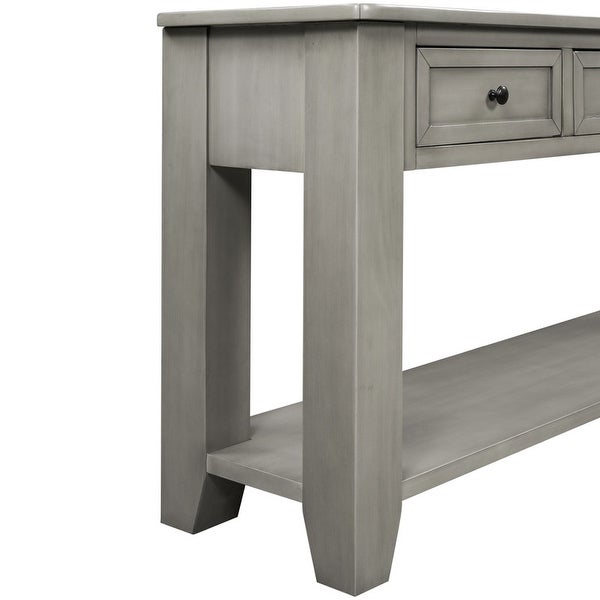 Modern solid wood buffet sideboard side table， control table， sofa table， 3 drawers and 1 shelf