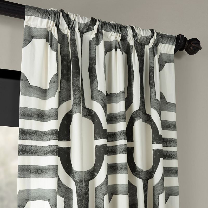 EFF 1-Panel Mecca Lined Window Curtain