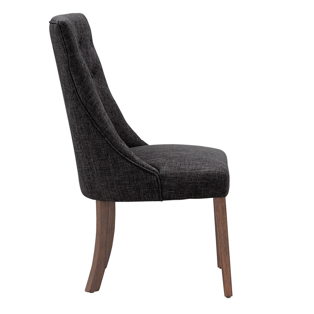 Voyager Button tufted Dining Chairs (Set of 2) by iNSPIRE Q Artisan