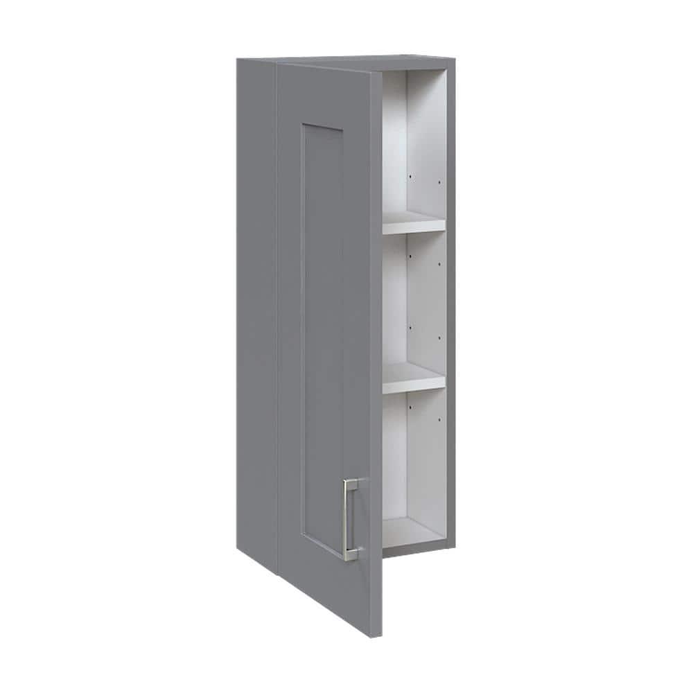 Home Decorators Collection Hawthorne 12 in W Wall Cabinet in Twilight Gray