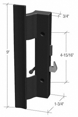 CRL V320 Black Plastic Hook   Style Surface Mount ...