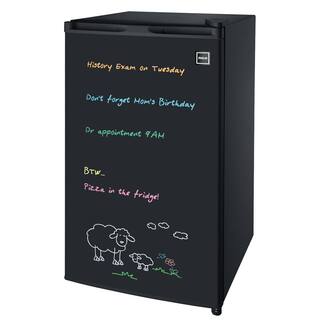 RCA 3.2 cu. ft. Eraser Board Mini Fridge in Black RFR326-BLACK