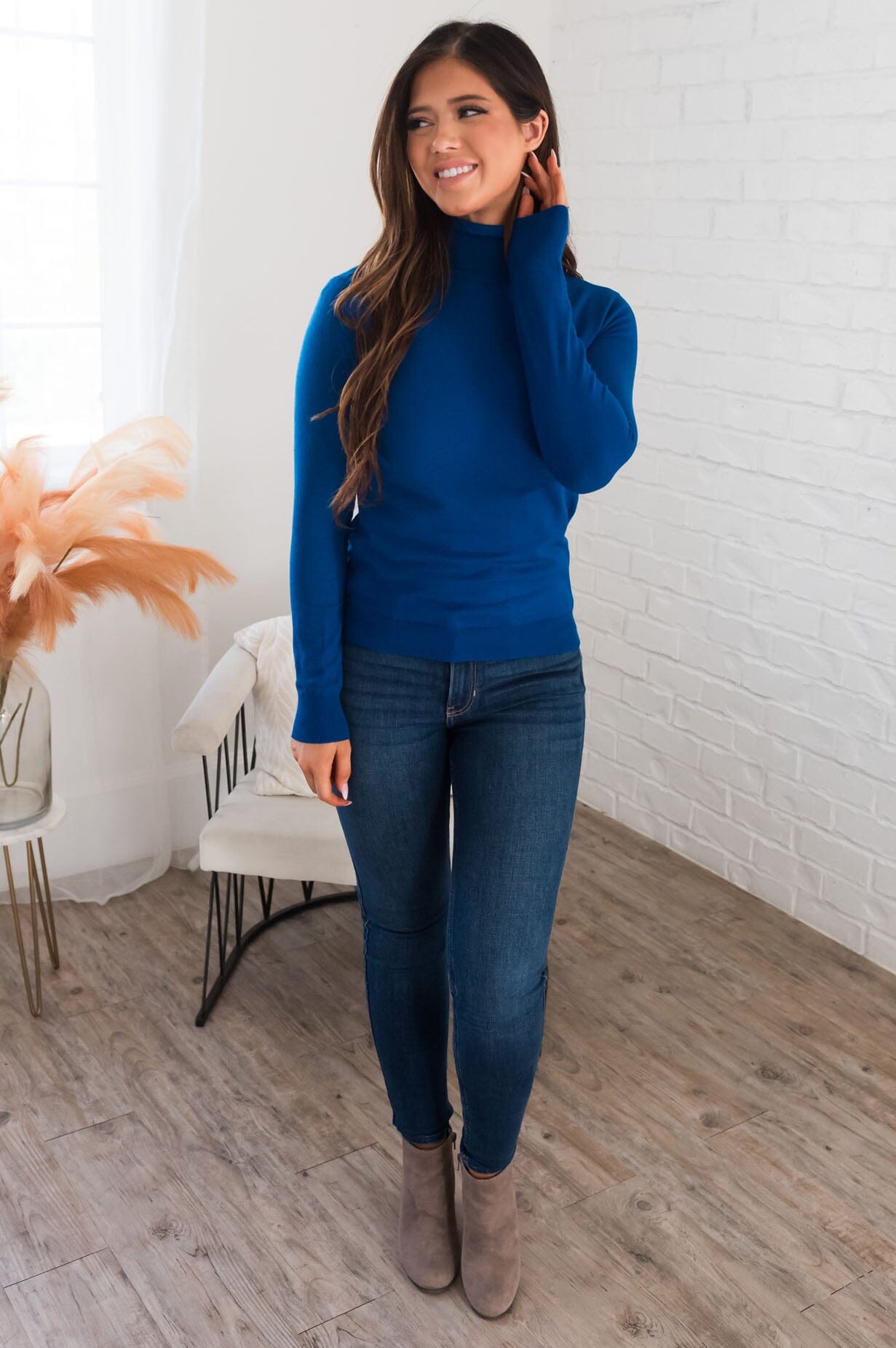 Simply Stunning Modest Turtleneck Sweater