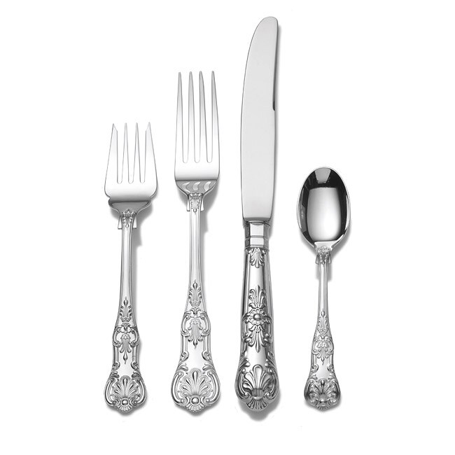 Wallace Queens Ornate 65 piece Stainless Steel Flatware Set (Service for 12)