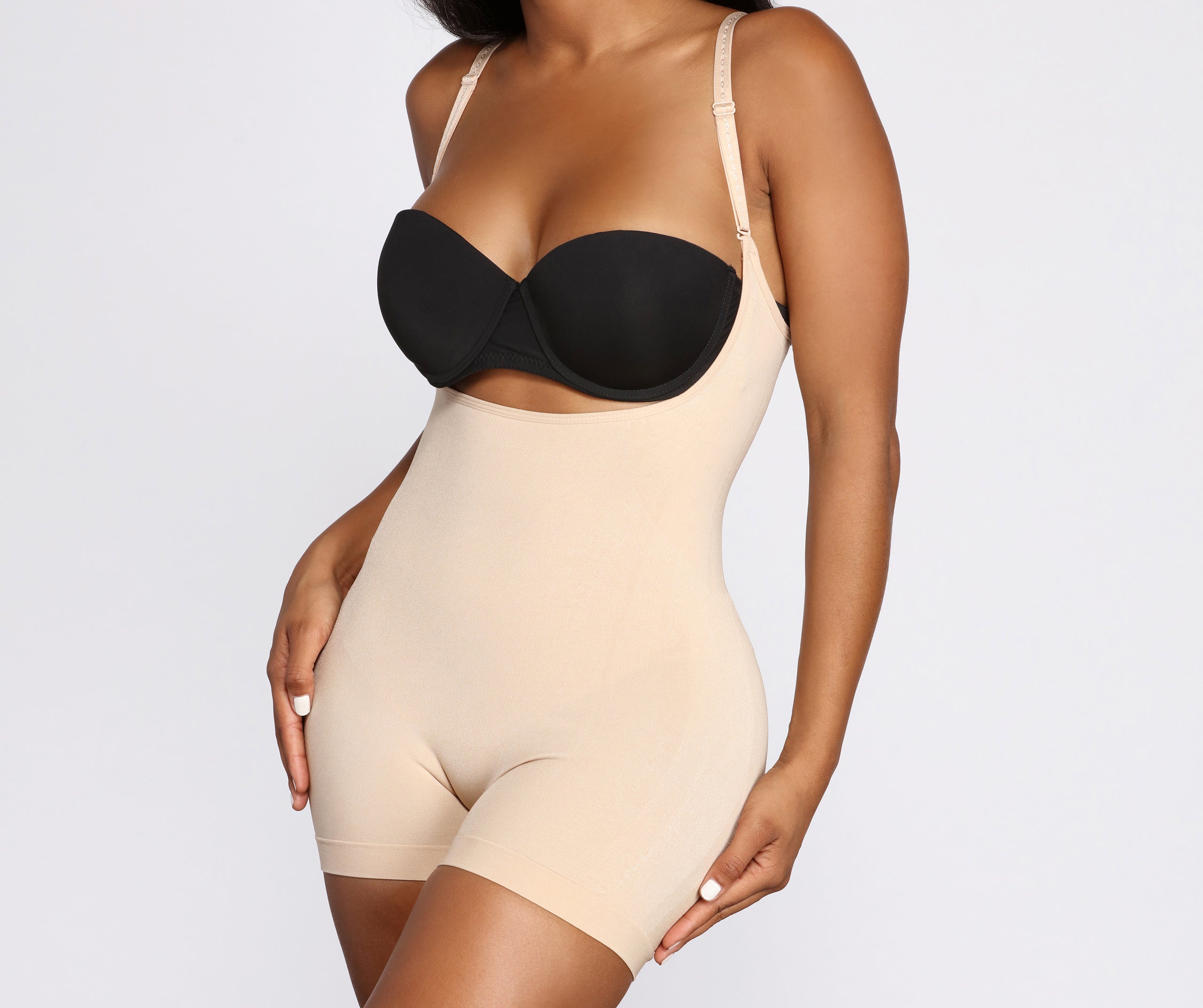 Seamless Shaping Boy-short Bodysuit