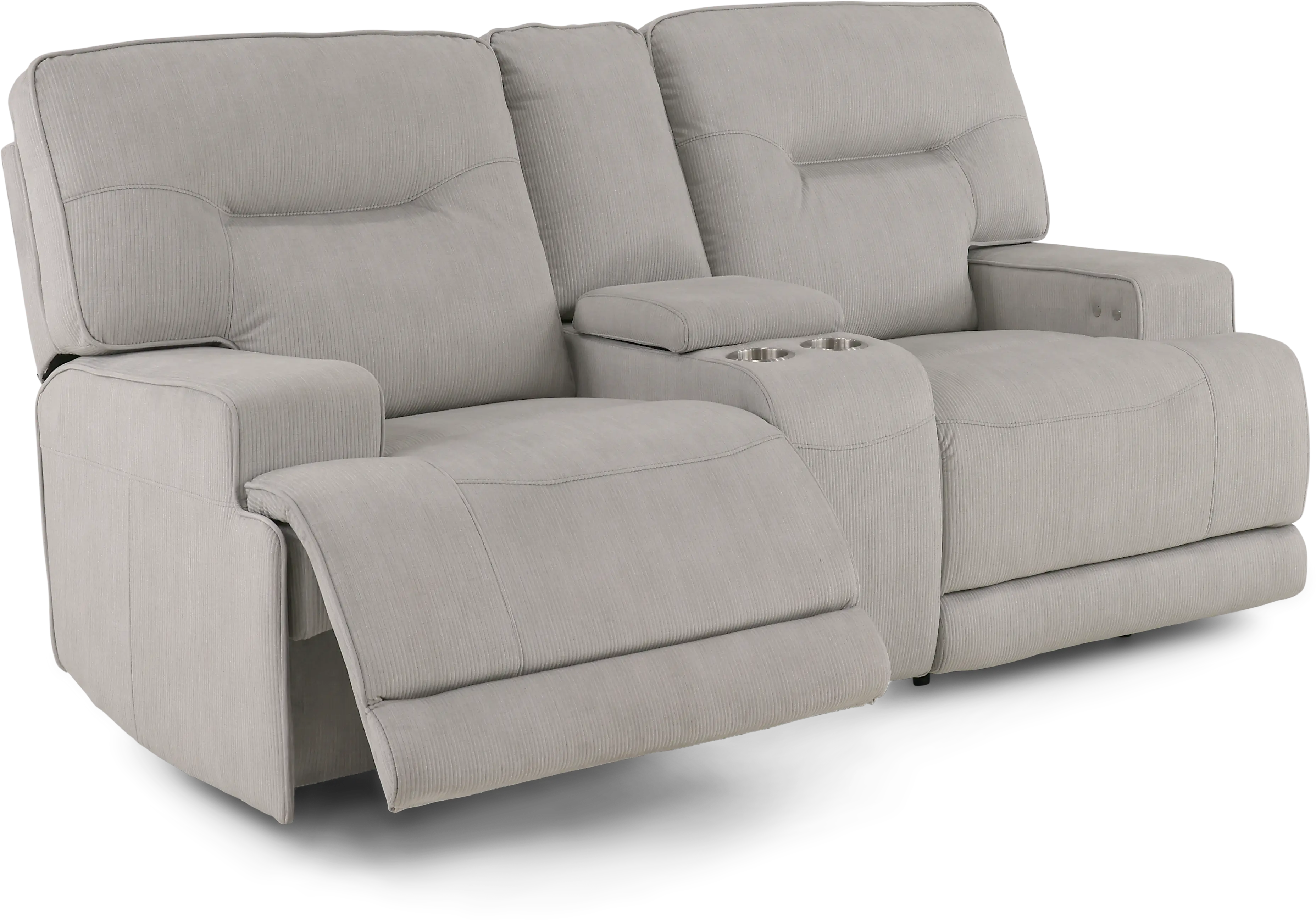 Stanza Sterling Gray Power Reclining Loveseat