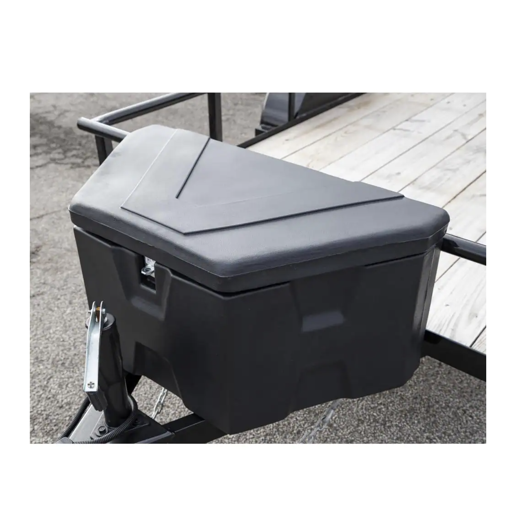 Buyers Products Company 18 in. x 19 in. x 36 in. Matte Black Plastic Trailer Tongue Truck Tool Box