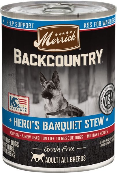 Merrick Backcountry Hero's Banquet Stew Grain-Free Canned Dog Food