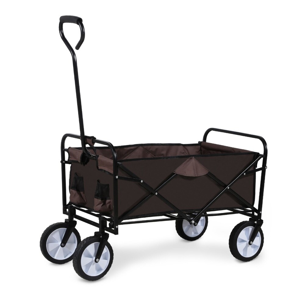 Foldable Utility Wagons Folding Cart 200 lbs Capacity for Outdoor Use