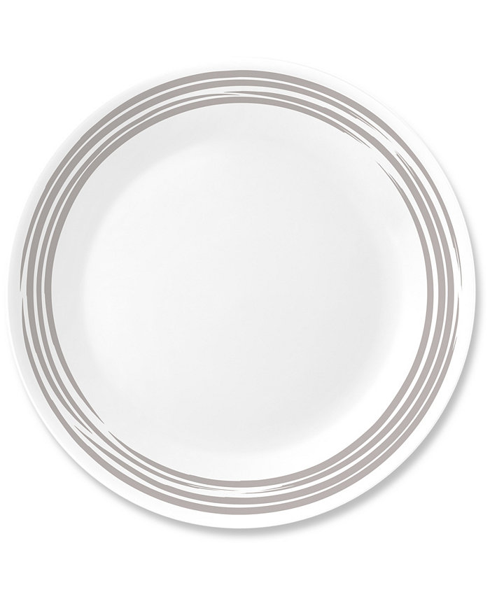 Corelle Brushed Silver-Tone Dinner Plate