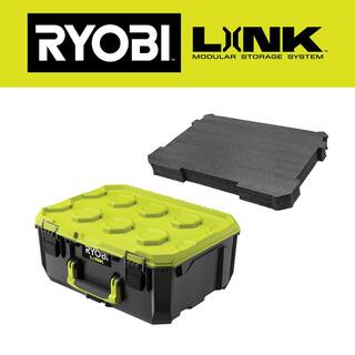 RYOBI LINK Medium Tool Box and Tool Box Foam Insert STM102-STM307