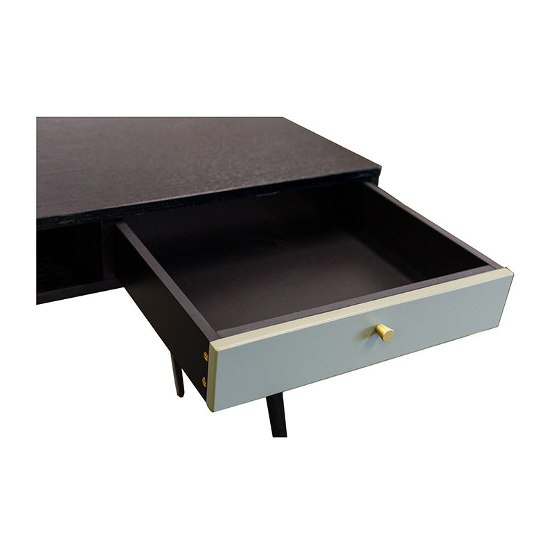 OMARI Study Desk 117cm - Black & Green