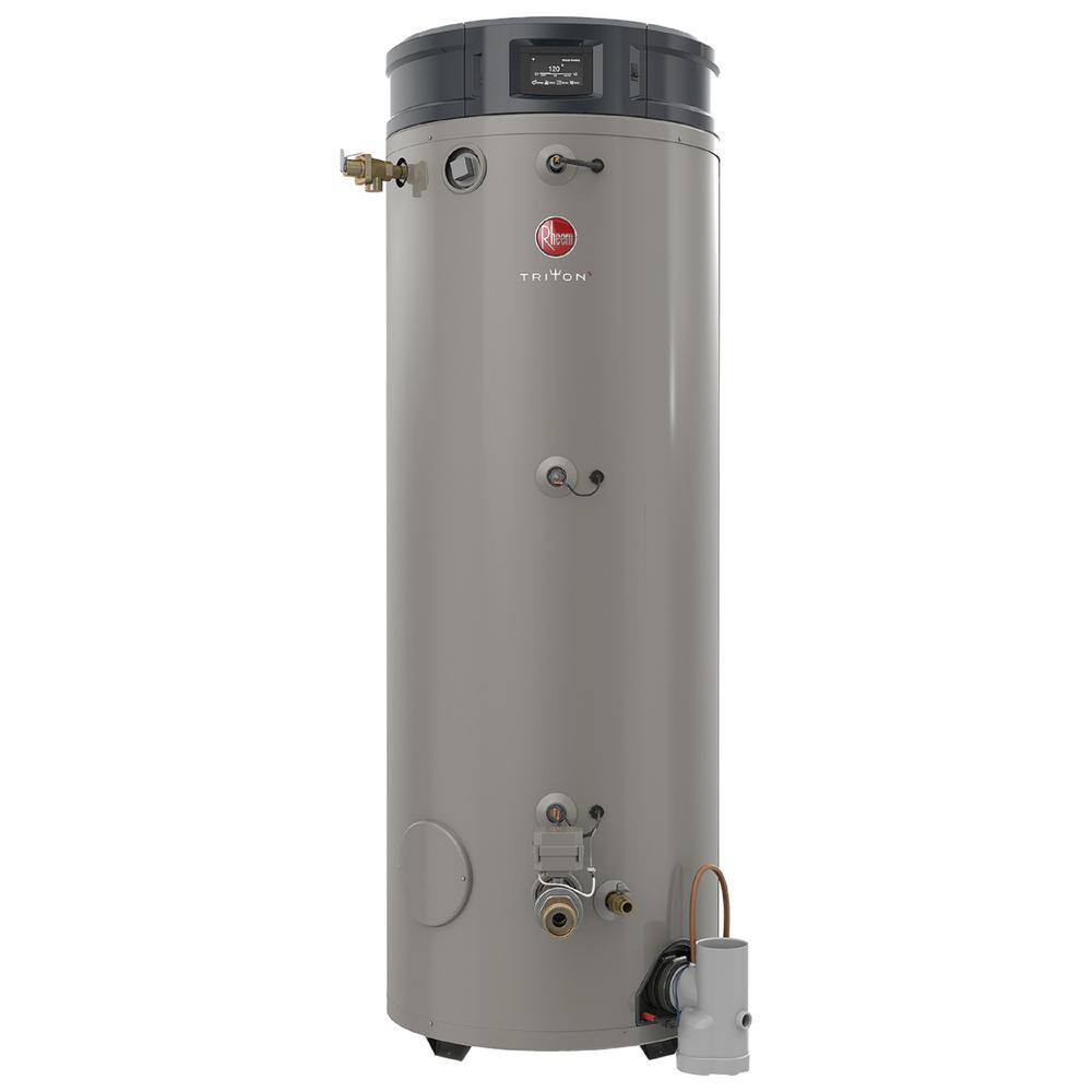 Rheem Commercial Triton Premium Heavy Duty High Eff. 100 Gal. 130K BTU ULN Natural Gas Power Direct Vent Tank Water Heater GHE100SS-130