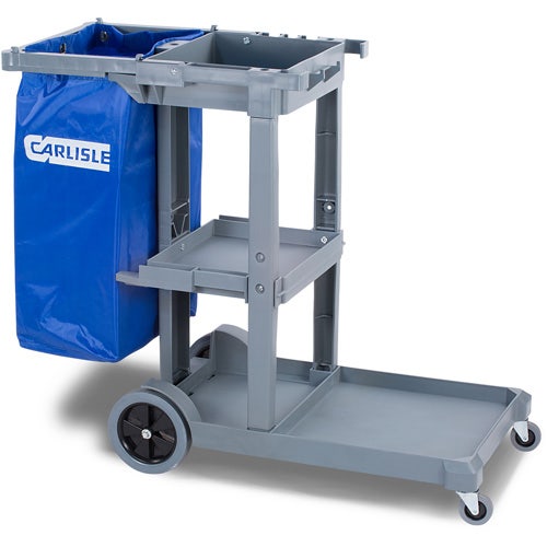 Carlisle JC1945S23 Short Platform Janitorial Cart