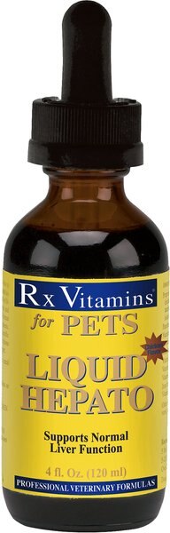 Rx Vitamins Hepato Chicken Flavored Liquid Liver Supplement for Cats and Dogs